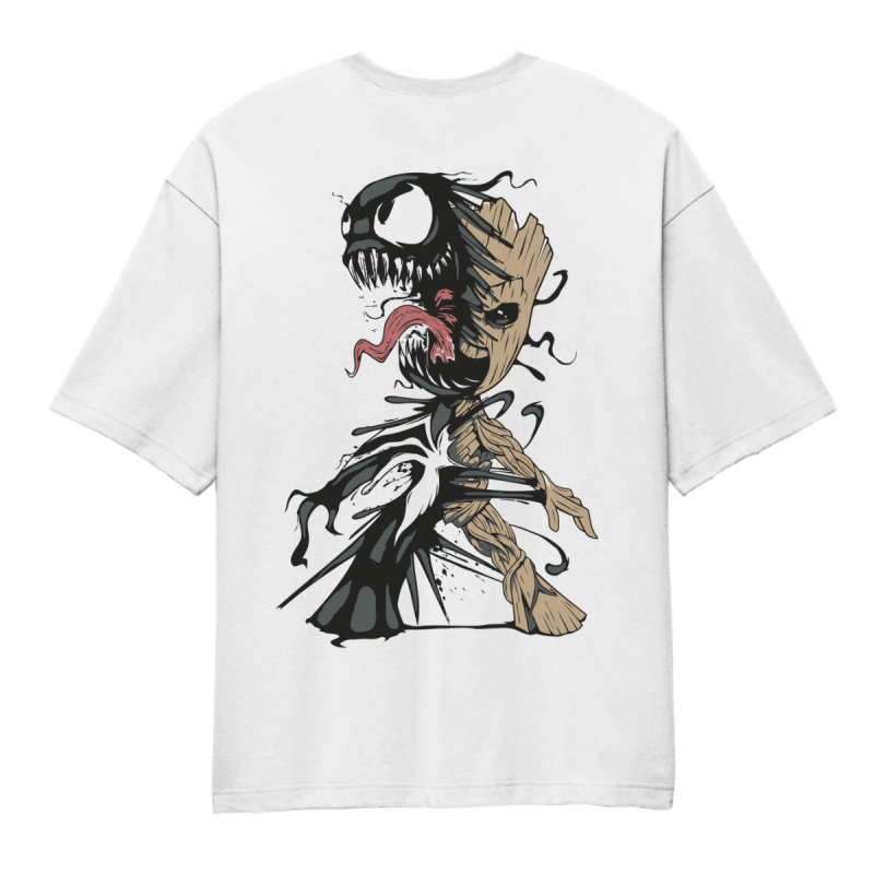 Venom and Groot Oversized T-Shirt