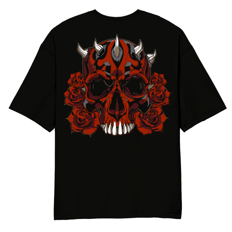 Red Skull Oversized T-Shirt