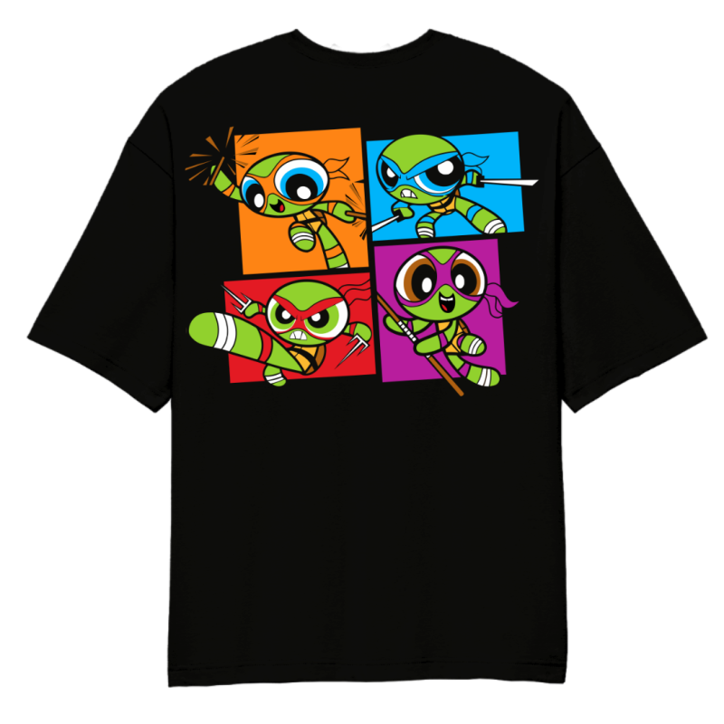 Power Pop Turtles Oversized T-Shirt