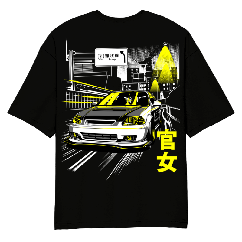 Honda Civic Kanjo Oversized T-Shirt