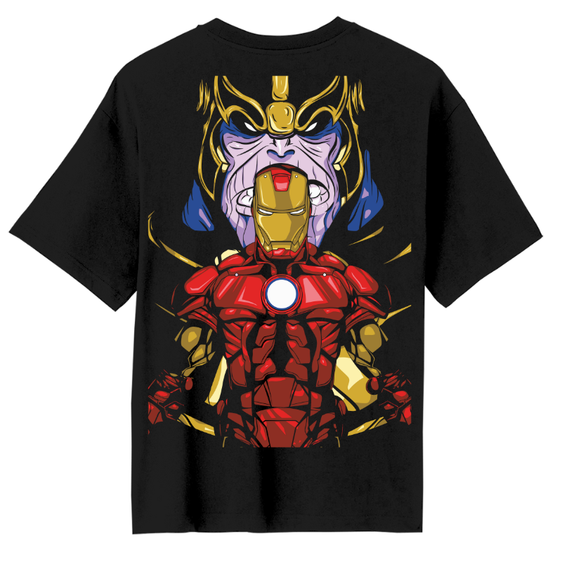 Thanos And Iron Man Oversized T-Shirt