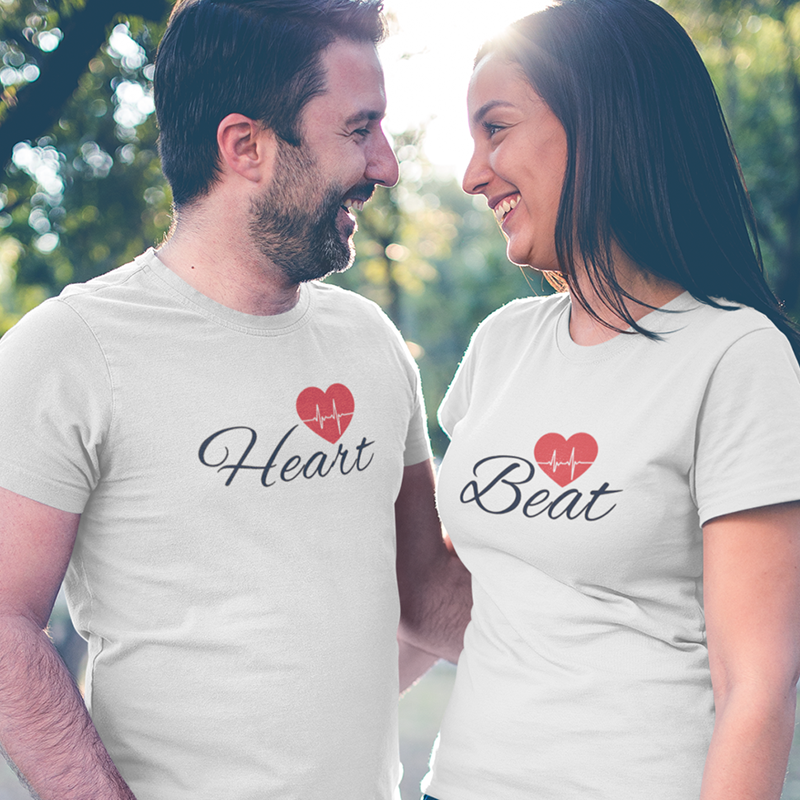 Heart Beat Couple T-Shirt